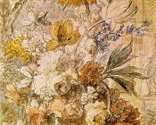 Vase with Flowers - 让·范·惠桑